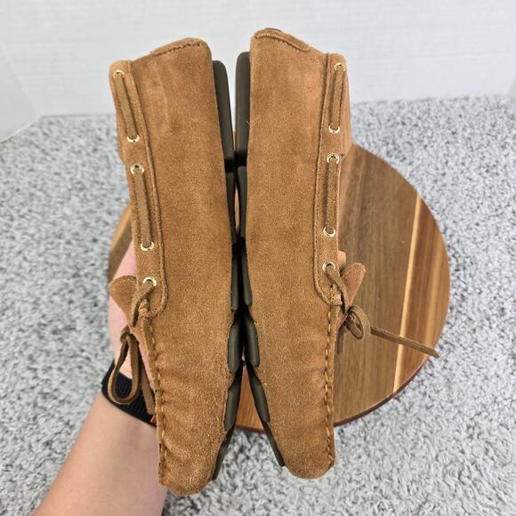 J. Crew Brown Suede Casual Lifestyle Slip On Driving Moccasin Loafer Womens 11 - Picture 8 of 14